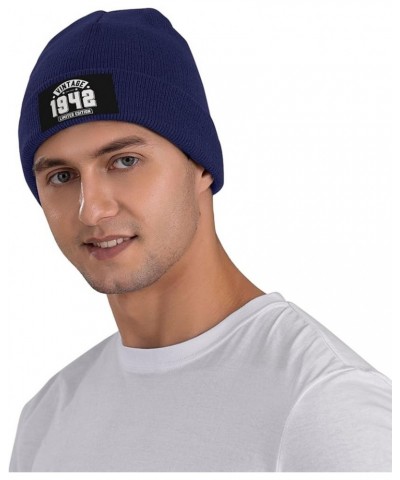 Limited Edition 1942 Funny Knit Hats Winter Beanie Warm Cuffed for Men Women Cap Navy Blue $9.41 Skullies & Beanies