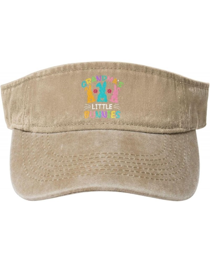 Grandma's Little Bunnies Sun Hat Sun Visor Hats for Women Men Baseball Cap Golf Hats Natural $13.26 Visors