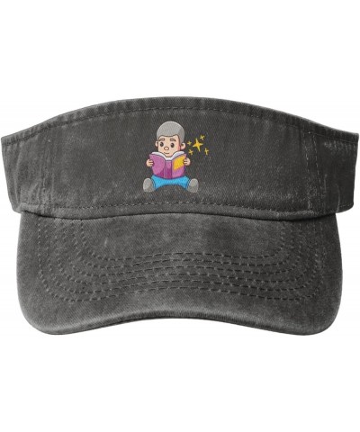 Cute Children s Reading Books Sun Visor Hats for Women Men Sun Hat Vintage Golf Hat Adjustable Baseball Cap Deep Heather $12....