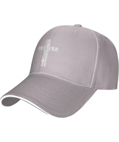 Jesus Christ Shirt The Way, The Truth Baseball Cap Men Ponytail Hat Women Dad Hat Sun Hat Trucker Hat Black Gray $10.39 Baseb...