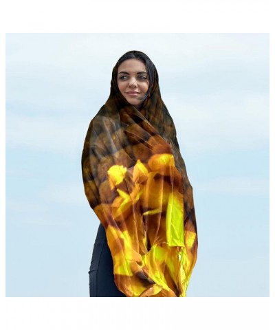 Scarf for Women Lightweight Spring Fall Winter Scarves Shawl Wraps Chrysanthemum $12.99 Scarves