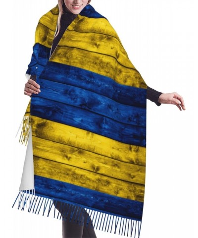 Ukraine Flag Embrace Elegance Fringed Scarf Comfort Luxury Warm 27inÃ—77in $17.42 Scarves