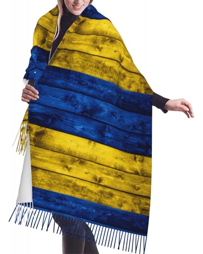 Ukraine Flag Embrace Elegance Fringed Scarf Comfort Luxury Warm 27inÃ—77in $17.42 Scarves