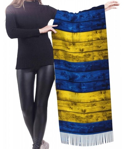 Ukraine Flag Embrace Elegance Fringed Scarf Comfort Luxury Warm 27inÃ—77in $17.42 Scarves