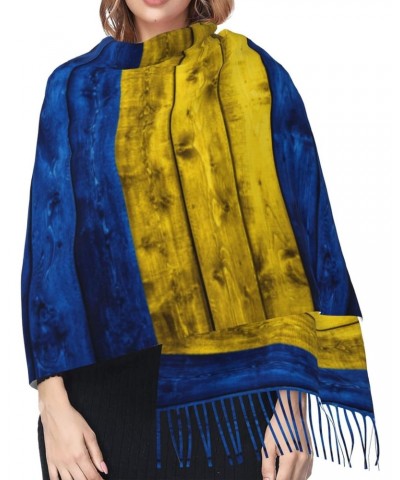 Ukraine Flag Embrace Elegance Fringed Scarf Comfort Luxury Warm 27inÃ—77in $17.42 Scarves