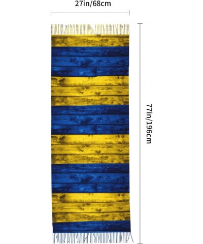 Ukraine Flag Embrace Elegance Fringed Scarf Comfort Luxury Warm 27inÃ—77in $17.42 Scarves