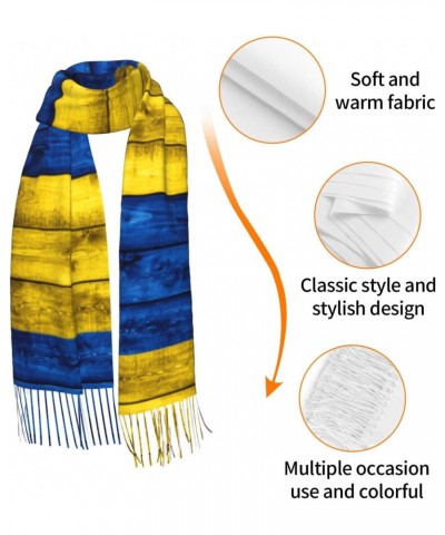 Ukraine Flag Embrace Elegance Fringed Scarf Comfort Luxury Warm 27inÃ—77in $17.42 Scarves