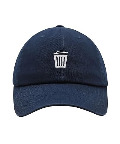 Trash Can Premium Dad Hat Embroidered Baseball Cap Bin Black One Size Navy $13.24 Baseball Caps