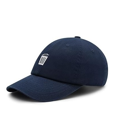 Trash Can Premium Dad Hat Embroidered Baseball Cap Bin Black One Size Navy $13.24 Baseball Caps