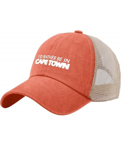 I'd Rather Be in Cape Town hat Sports hat AllBlack Trucker hat Men Gifts for Women Baseball Hats Saffron02 $11.21 Bucket Hats