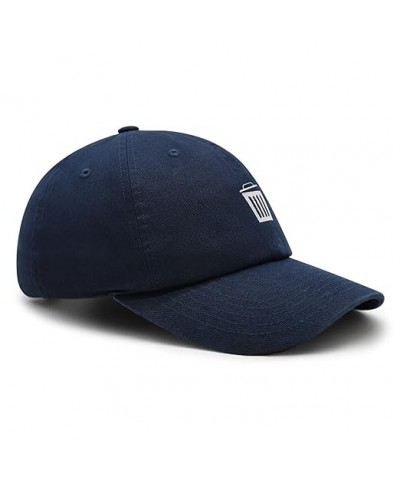 Trash Can Premium Dad Hat Embroidered Baseball Cap Bin Black One Size Navy $13.24 Baseball Caps