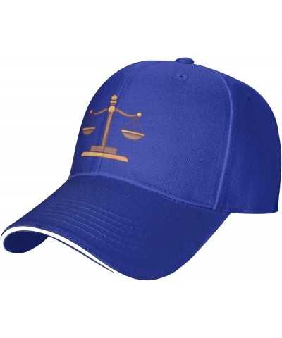 Scales of Lawyer Baseball Hat Adjustable Classic Dad Hat for Men Women,Black Blue $7.27 Baseball Caps