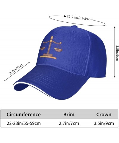 Scales of Lawyer Baseball Hat Adjustable Classic Dad Hat for Men Women,Black Blue $7.27 Baseball Caps