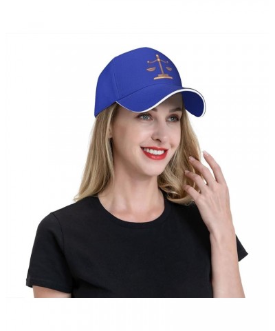 Scales of Lawyer Baseball Hat Adjustable Classic Dad Hat for Men Women,Black Blue $7.27 Baseball Caps