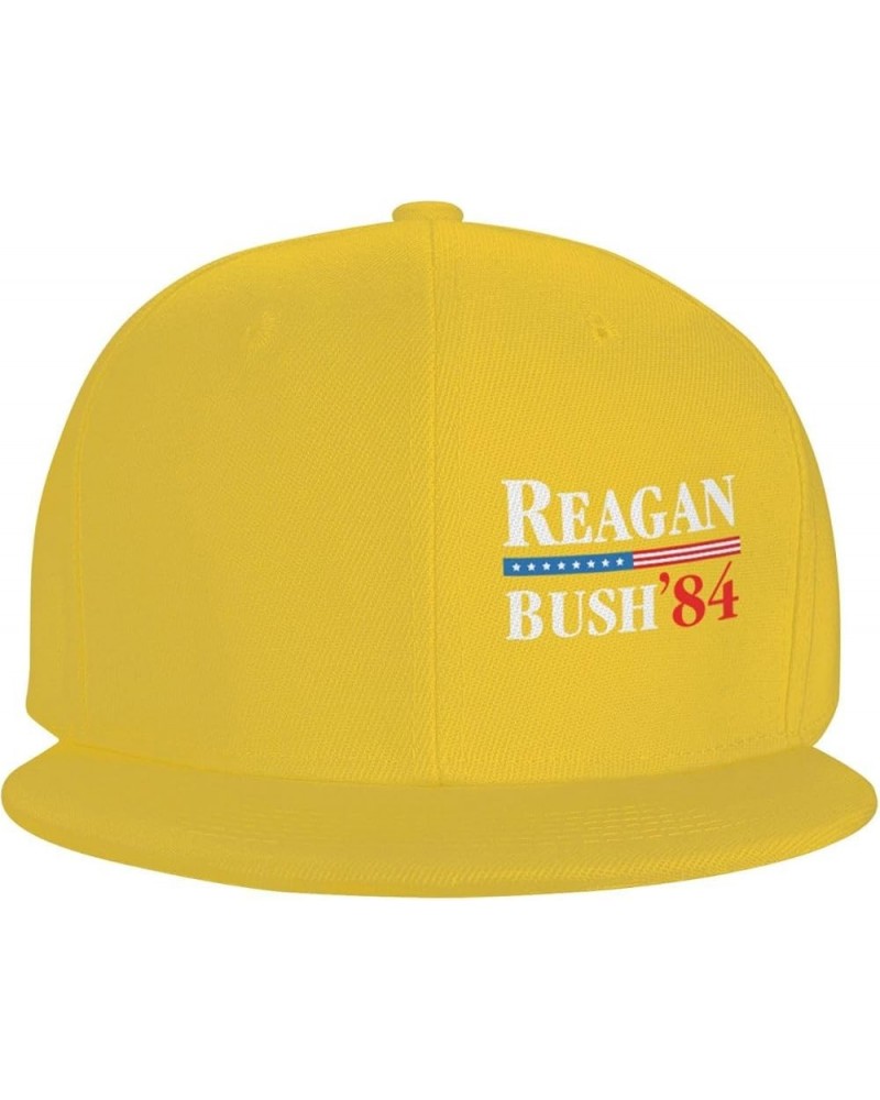 Reagan Bush 84 Trucker Hat Women Baseball Cap Cowboy Hat Men Dad Hat Adjustable Hat Snapback Hat Black Yellow $9.35 Baseball ...