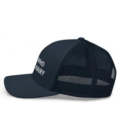 Mike Who Cheese Hairy Funny Word Humor Trucker Hat Navy $16.24 Baseball Caps