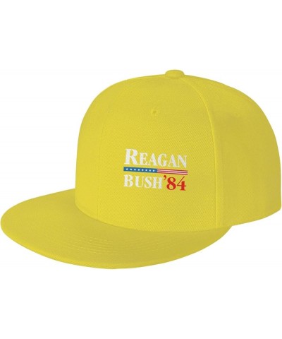 Reagan Bush 84 Trucker Hat Women Baseball Cap Cowboy Hat Men Dad Hat Adjustable Hat Snapback Hat Black Yellow $9.35 Baseball ...