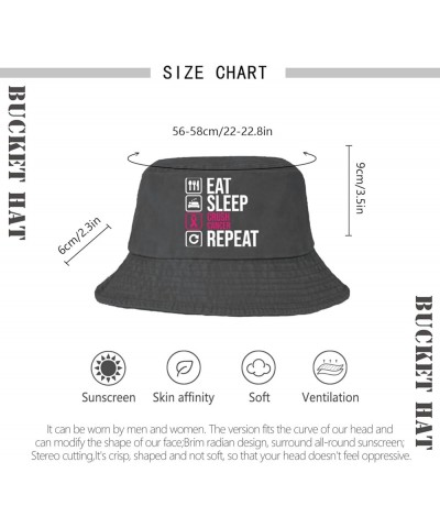 eat Sleep crushs Cancer repeatt Bucket Hat Bucket Hats Packable Women Hats for Golf Accessories for Fishing Must Wash Black $...