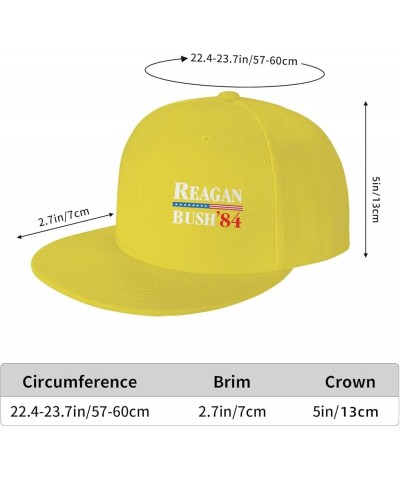 Reagan Bush 84 Trucker Hat Women Baseball Cap Cowboy Hat Men Dad Hat Adjustable Hat Snapback Hat Black Yellow $9.35 Baseball ...