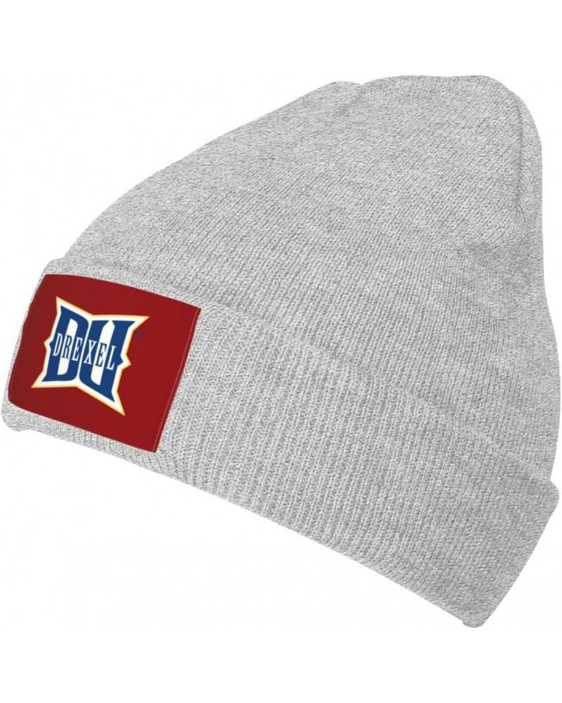 Drexel University Beanie Knit Hats for Men&Women-Daily Knit Ribbed Cap - Caps for Cold Weather $19.85 Skullies & Beanies