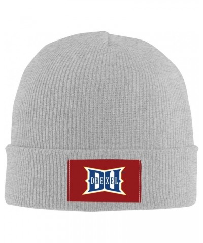 Drexel University Beanie Knit Hats for Men&Women-Daily Knit Ribbed Cap - Caps for Cold Weather $19.85 Skullies & Beanies