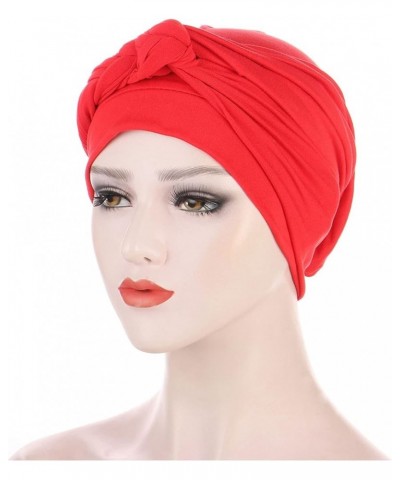 Women's Turban Head Wrap Cap Cancer Chemo Beanie Cap Headwear Cap Bonnet Hair Loss Hat Red $7.01 Skullies & Beanies