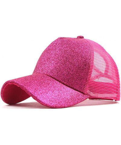 Baseball Cap Adjustable Washed Distressed Hat for Outdoor Activities and Embroidery Gifts Birthday Easter Hot Pink $6.32 Base...