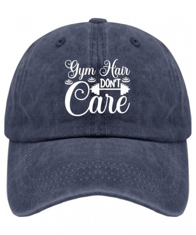 Funny Hats Hats Gym Hair Don't Care Hats Humor Baseball Hat Gifts for Her,Beach Cap Suitable for Streetwear Navy Blue $11.72 ...