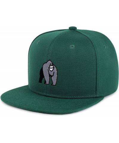 Ape Hip-Hop Snapback Hat Embroidered Baseball Cap King Kong Orangutan 06. Green $14.99 Baseball Caps