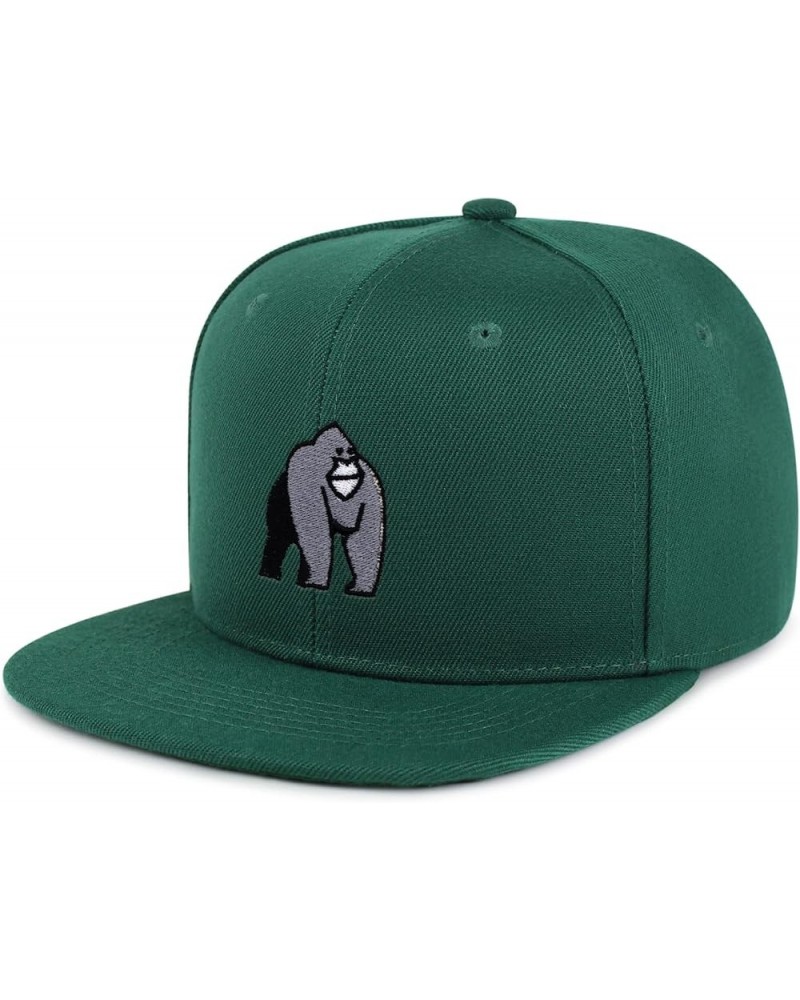 Ape Hip-Hop Snapback Hat Embroidered Baseball Cap King Kong Orangutan 06. Green $14.99 Baseball Caps