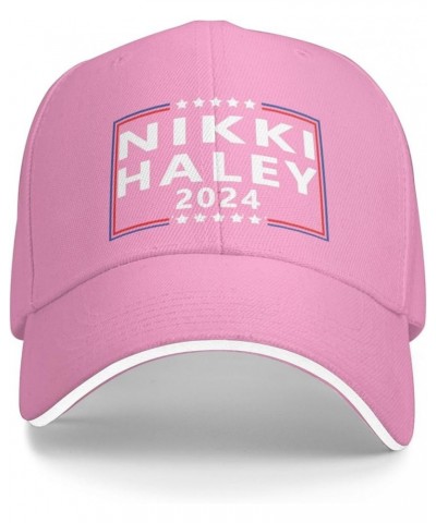 Nikki Haley for President 2024 Election Baseball Cap Men Trucker Hat Gift Women Sun Hat Dad Cap Ponytail Hat Black Pink $9.95...