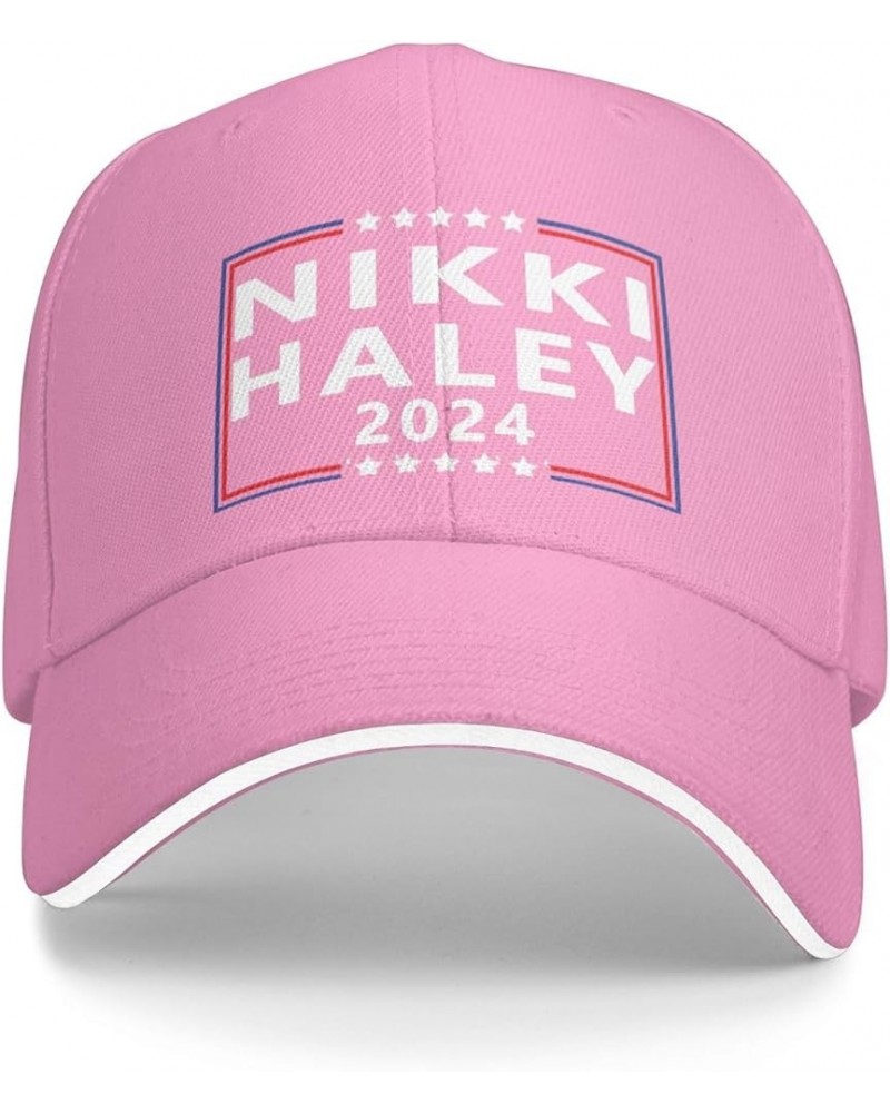 Nikki Haley for President 2024 Election Baseball Cap Men Trucker Hat Gift Women Sun Hat Dad Cap Ponytail Hat Black Pink $9.95...