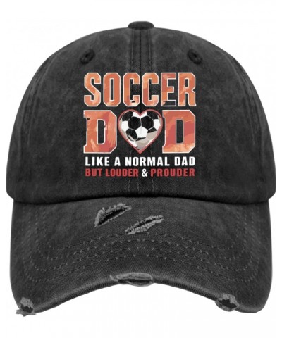 Soccer Dad Like A Normal Dad Father's Day Hat for Womens Washed Distressed Baseball Cap Aesthetic $13.43 Baseball Caps