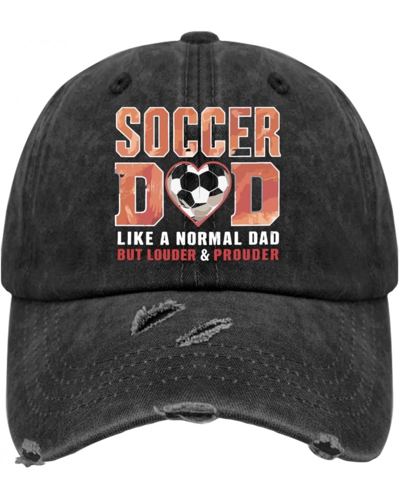 Soccer Dad Like A Normal Dad Father's Day Hat for Womens Washed Distressed Baseball Cap Aesthetic $13.43 Baseball Caps