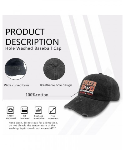 Soccer Dad Like A Normal Dad Father's Day Hat for Womens Washed Distressed Baseball Cap Aesthetic $13.43 Baseball Caps