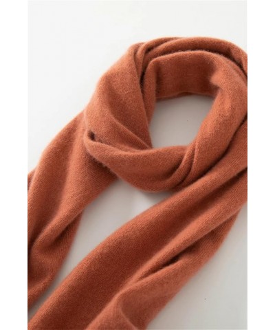 Scarf For Women Cashmere In Spring, Autumn And Winter, Soft Warm Needle Knitted Scarf Brick Red $46.39 Scarves