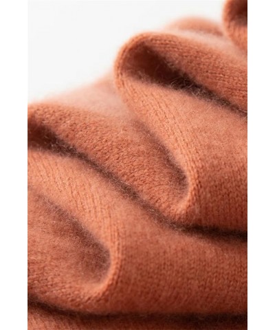 Scarf For Women Cashmere In Spring, Autumn And Winter, Soft Warm Needle Knitted Scarf Brick Red $46.39 Scarves