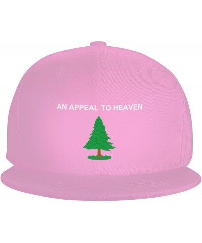 an Appeal to Heaven Snapback Hats Adjustable Fashion Classic Snapback Hat for Men Women Black Pink $10.74 Baseball Caps