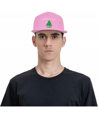 an Appeal to Heaven Snapback Hats Adjustable Fashion Classic Snapback Hat for Men Women Black Pink $10.74 Baseball Caps