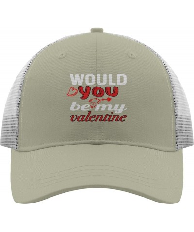 wouldd You be My valentinee hat Baseball hat for Women Apricot Men's Hats & caps Gifts for Grandpa Outdoor Cap Apricot $9.08 ...