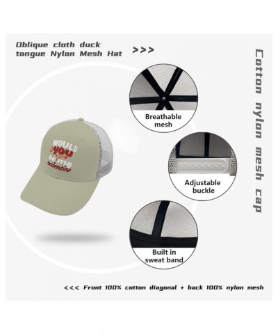 wouldd You be My valentinee hat Baseball hat for Women Apricot Men's Hats & caps Gifts for Grandpa Outdoor Cap Apricot $9.08 ...