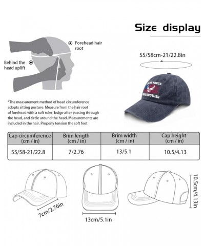 USA Air Forces Proud Brotherr Baseball Hats Funny Workout Hats for Mens Funny Hat Quick Dry Sun Hats Navy Blue $11.20 Visors