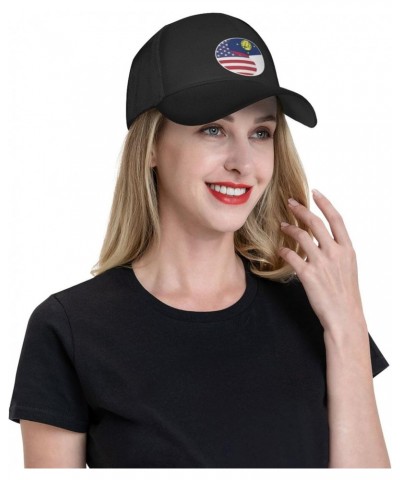 Yin Yang Flag Combination of America and Wake Island Baseball Cap for Men Women Adjustable Dad Hat Outdoor Casual Trucker Cap...