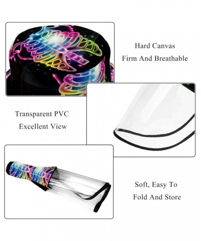 Hats for Women Men Outdoor Sun Cap 21.2 Inch Size for Kids Colorful Neon Ribcage $21.04 Sun Hats