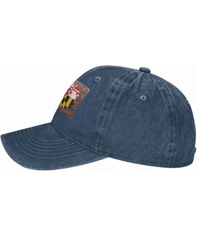 Old Brick Wall Maryland State Flag Baseball Cap Casquette Hat Navy Blue $12.65 Baseball Caps