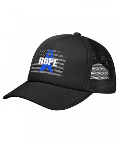 Guillain Barre Syndrome Blue Ribbon Hope and Support Cancer Awareness Baseball Cap Adjustable Casual Mesh Hats Duck Tongue Ha...