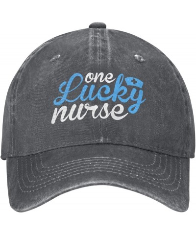 One Lucky Nurse Vintage Baseball Cap Women Men Trucker Caps Golf Dad Hats Deep Heather $12.75 Cowboy Hats