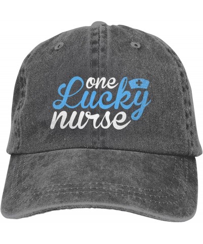 One Lucky Nurse Vintage Baseball Cap Women Men Trucker Caps Golf Dad Hats Deep Heather $12.75 Cowboy Hats