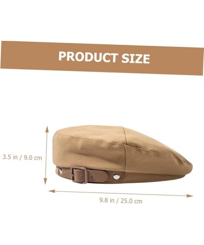 2pcs Berets Color Leather Beret Hat Artist Beret Cap Beret for Kids Simple French Beret Hat Womens Beret Khakix2pcs $17.90 Be...