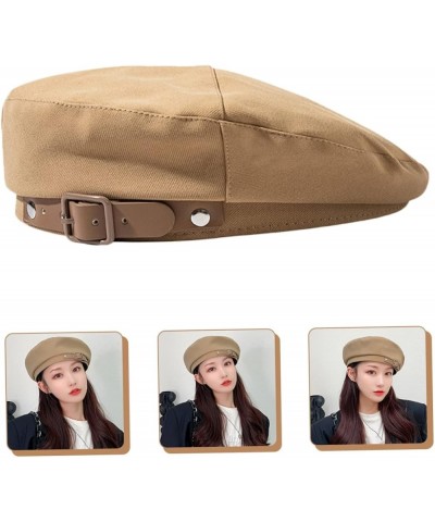 2pcs Berets Color Leather Beret Hat Artist Beret Cap Beret for Kids Simple French Beret Hat Womens Beret Khakix2pcs $17.90 Be...